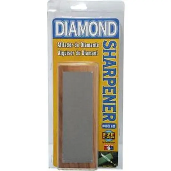 Eze Lap Flat Diamond Sharpener Stone, 6" Long x 2" Wide, 600 Grit Fine Grade 62F, for Chisels & Hand Tools