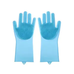 Pet Bath Silicone Glove, Dog & Cat Grooming Brush, Massage Scrubber, Easy Cleaning Tool, Soft Rubber Design, Ideal for Daily Use