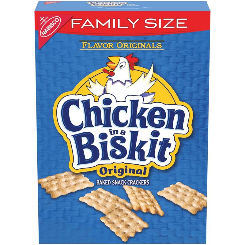 Original Baked Snack Crackers, Lunch Snacks, Family Size, 12 oz