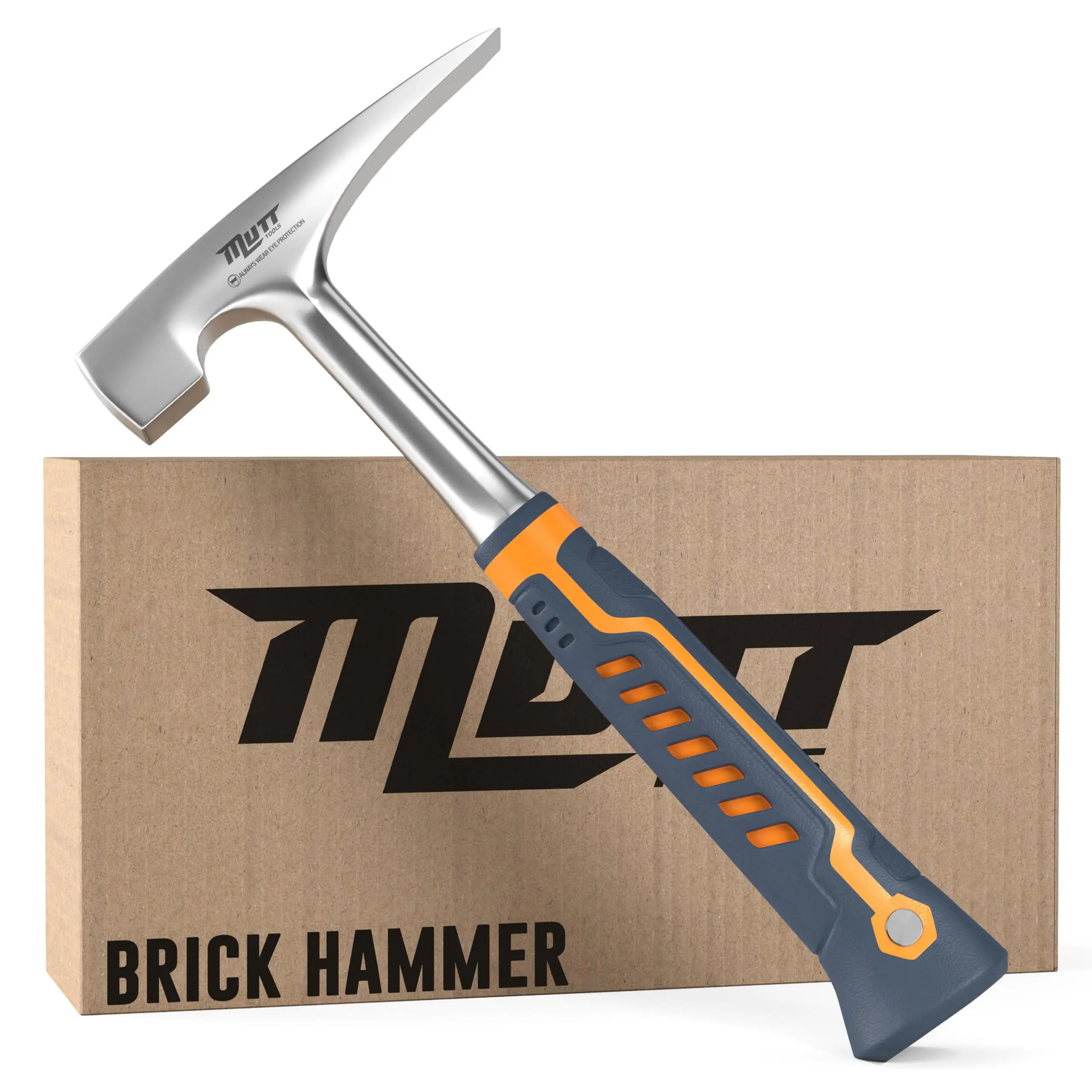 Mutt Tools 20oz Brick Hammer Heavy Duty Masonry for Bricklayer Stone Work Mutt Tools 20oz Brick Hammer Heavy Duty Masonry for Bricklayer Stone Work