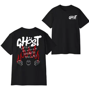 Ghost Racing Club 2-Sided T-Shirt, Retro Car Enthusiast Graphic Tee, Streetwear Casual Racer Aesthetic Apparel