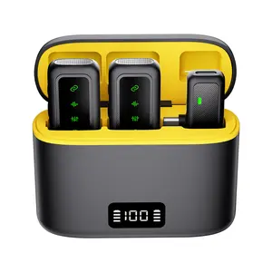 Wireless Lavalier Microphone for iPhone N Android - Portable, 360° Omnidirectional Sound, 2.0 Hours Charge Time, Charging Case Included