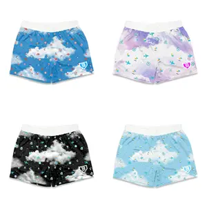 [Travel Vibes] Flight Map Sky Mesh Shorts | Youth & Adult - Breathable Summer Beach & Travel Shorts