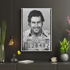 Pablo Escobar Vintage Poster - Retro Pablo Escobar Mugshot Print - Narcos Art - Great Wall Decor for Home & Office, Dorm - Wall Art - POSTER NO FRAME