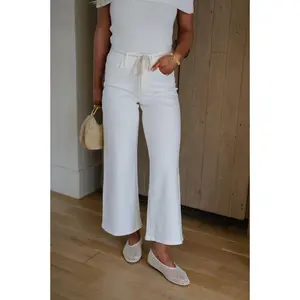 Monti Wide Leg Jeans-Off White