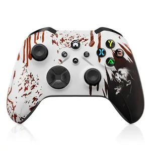 for X-Box Controller, Compatible with X-Box  X|S, Series PC, Special Edition Custom Controller 6-Axis Motion Control/3.5mm Audio Jack/Dual Vibration/Macro Function/Turbo(white brown)