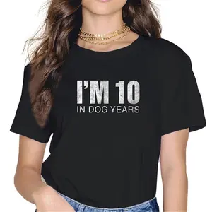 100% Cotton I'm 10 In Dog Years Funny 70th Birthday T-Shirt Gift T-Shirt