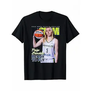 Men's Vintage Paige Bueckers Basketball Graphic T-Shirt, 100% Cotton Crew Neck Tee, Retro College Sports Fan Apparel, Streetwear Style Comfortable Casual T-Shirt