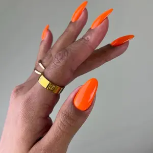 DND 713 Orange Sherbet Gel and Lacquer Duo nail care nail art color