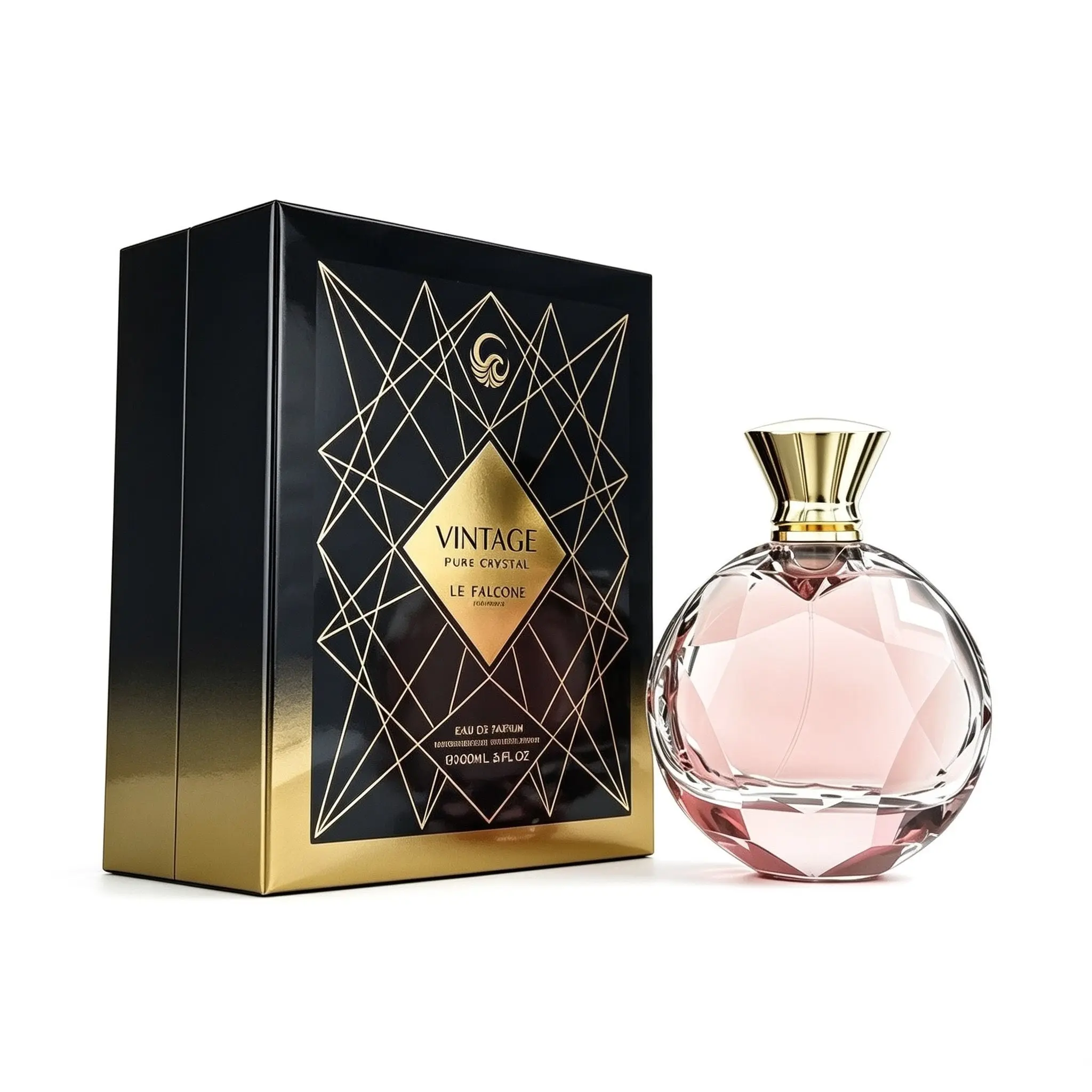 Vintage Pure Crystal Eau De Parfum for Women, Long-Lasting Floral Oriental Fragrance with Rose, Sandalwood & Vanilla Notes, 100ml, Apply Pulse Points, Edp, Long Lasting Fragrance