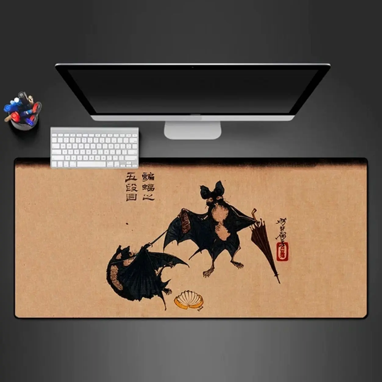 Bats Art Design Gaming Mouse Pad, Computer Desk Mat