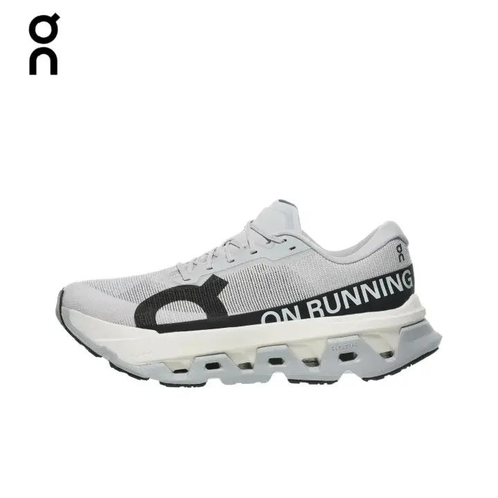 On Cloudmonster 3 White Grey Running Shoes Unisex CloudTec Cushion Thick Sole Sneakers