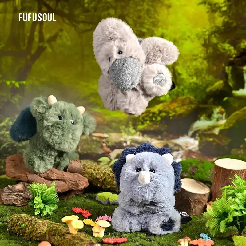 FUFUSOUL FU Jurassic Series 2025-2026 Forest Meteors Scented Plush Toy Triceratops Feilong Pterosaur Stuffed Doll Collection