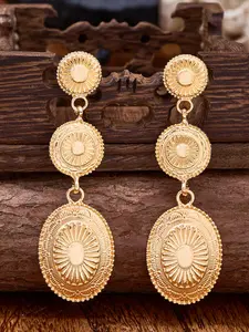 Women's Western Boho Geometric Alloy Pendant Earrings, Summer Jewelry Design, Monlotti Brand, Durable Metal Material