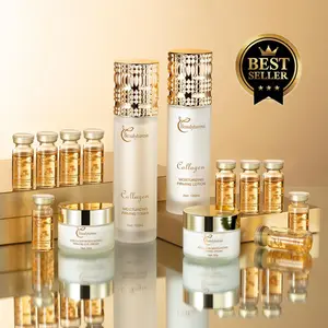 Gentle Korean Collagen Hydration Skincare Set | New Year Gift | 3 Sizes: 14/12/9 Pieces | Daily Moisture Care | Soft, Dewy Skin