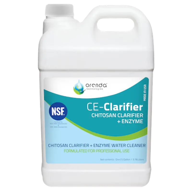 212 MAIN Aquatic Clarifier with Natural Chitosan, Enzyme Water Cleaner for Cloudy Pools, Removes Oils & Organics, NSF-60 Certified, 1 qt, Added Enzyme, Increased Performance, Pool Cleaning, No Synthetic Polymers Or Dyes