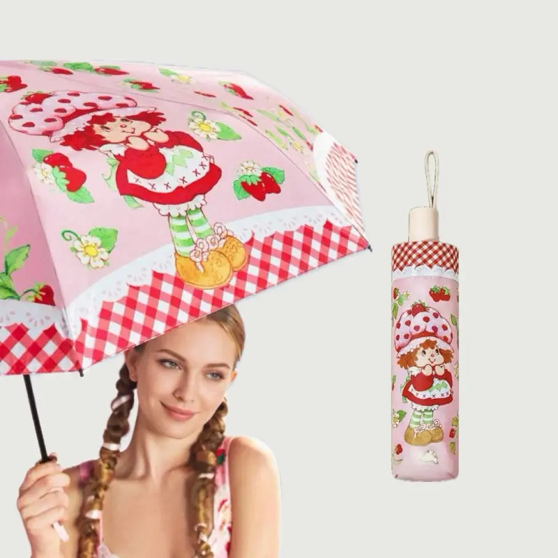 Vintage Strawberry Shortcake Umbrella-Parasol