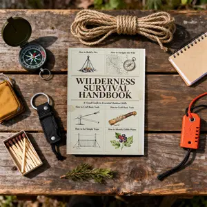 Pure Wood Pulp Notebook Adult Wilderness Survival Guide Journal Outdoor Emergency Survival Planning Handbook for Camping Hiki