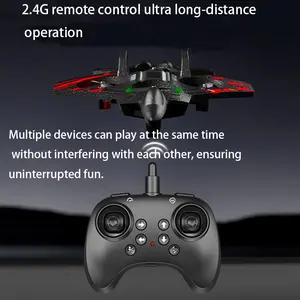airplane with lights, supports 360° flipping, EPP foam material, two rechargeable batteries, children's  airplane. LED Jet Plane Remote Control Toy