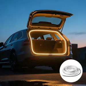 2.5/5m Car Trunk Lighting Ambient Light Decoration LED Neon light DC pin trunk light 12v Auto Tailgate Atmosphere Light Strip