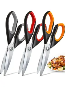 Kitchen Scissors All Purpose Heavy Duty,3 Pack Kitchen Shears Set,Stainless Steel Kitchen Gadgets for Cutting Food,Poultry,Meat,Vegetable,Herb Dishwasher Safe Utility Tools Home Gift