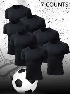 Men's Compression Short Sleeve Shirt, Breathable Quick-Dry Fabric, Ideal for Running & Training, Sports Apparel for Active Lifestyle, High Performance Activewear, Sportswear, Compression Sports Tee