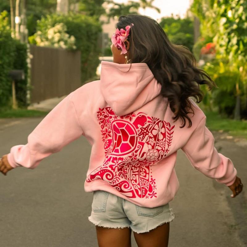 Womens Fashion Embroidered Floral Ocean Pattern Hoodie Long Sleeve Pullover Sweatshirt with Turtle Embroidery Casual Loose Fit Stylish Hoodie Sweatshirt for Everyday Wear Womens Fashion Embroidered Floral Ocean Pattern Hoodie Long Sleeve Pullover Sweatshirt with Turtle Embroidery Casual Loose Fit Stylish Hoodie Sweatshirt for Everyday Wear