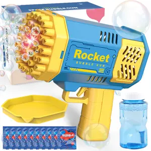 40 Holes Bubble Gun Toys for 3-8 Year Old Boys Girls: Bubble Machine for Kids with Bubble Solution, Gifts for 3 4 5 6 7 8 Years Old Boy Birthday Toy for Kid Toddlers Ages 4-6 Outdoor Wedding Bubbles Blower Maker