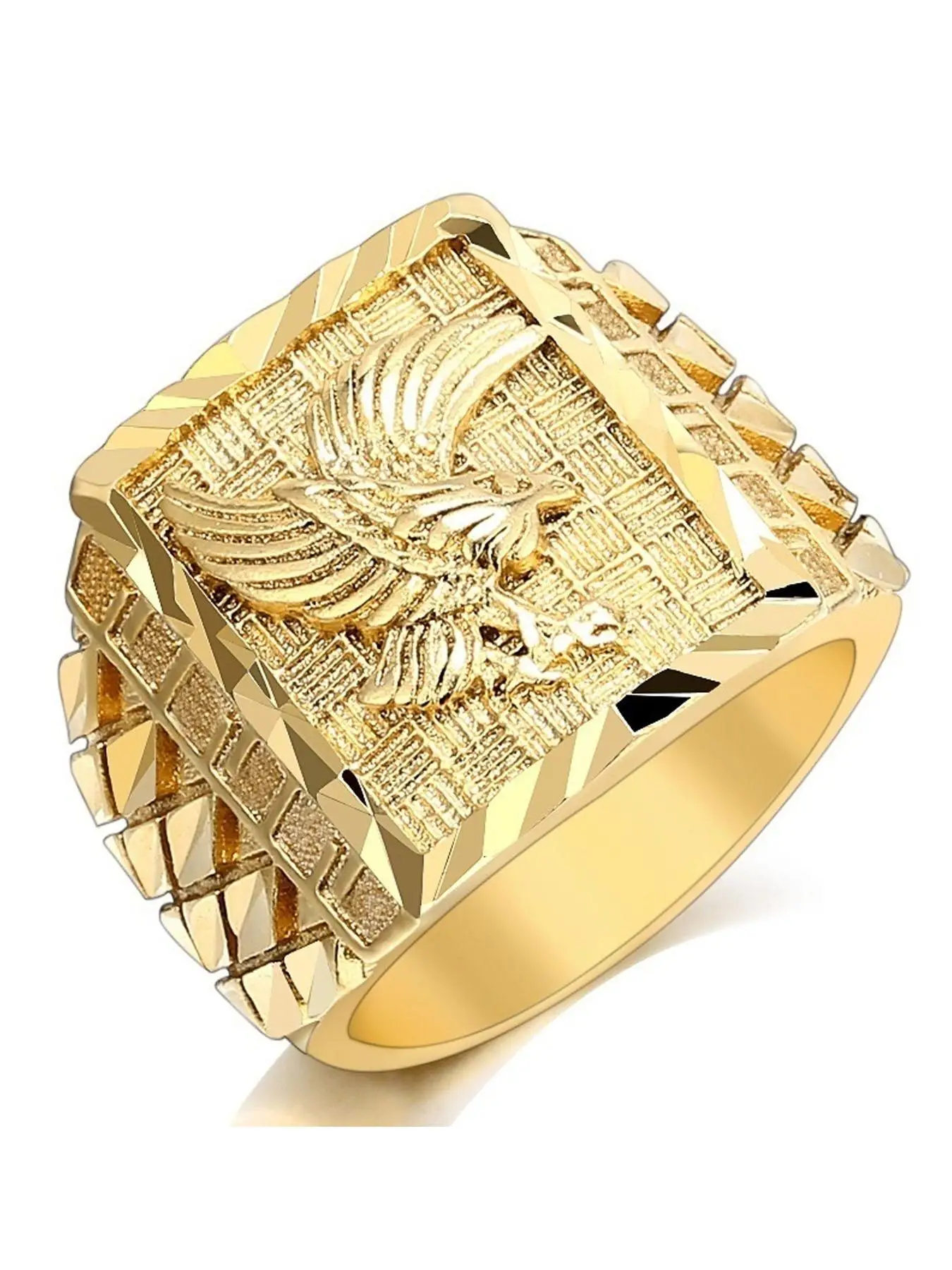 Men's Punk Style Eagle Design Ring, Fashion Jewelry for Party , Trendy All-match & Exquisite Jewelry for Birthday Gift, Women Gifts, Geometric Design