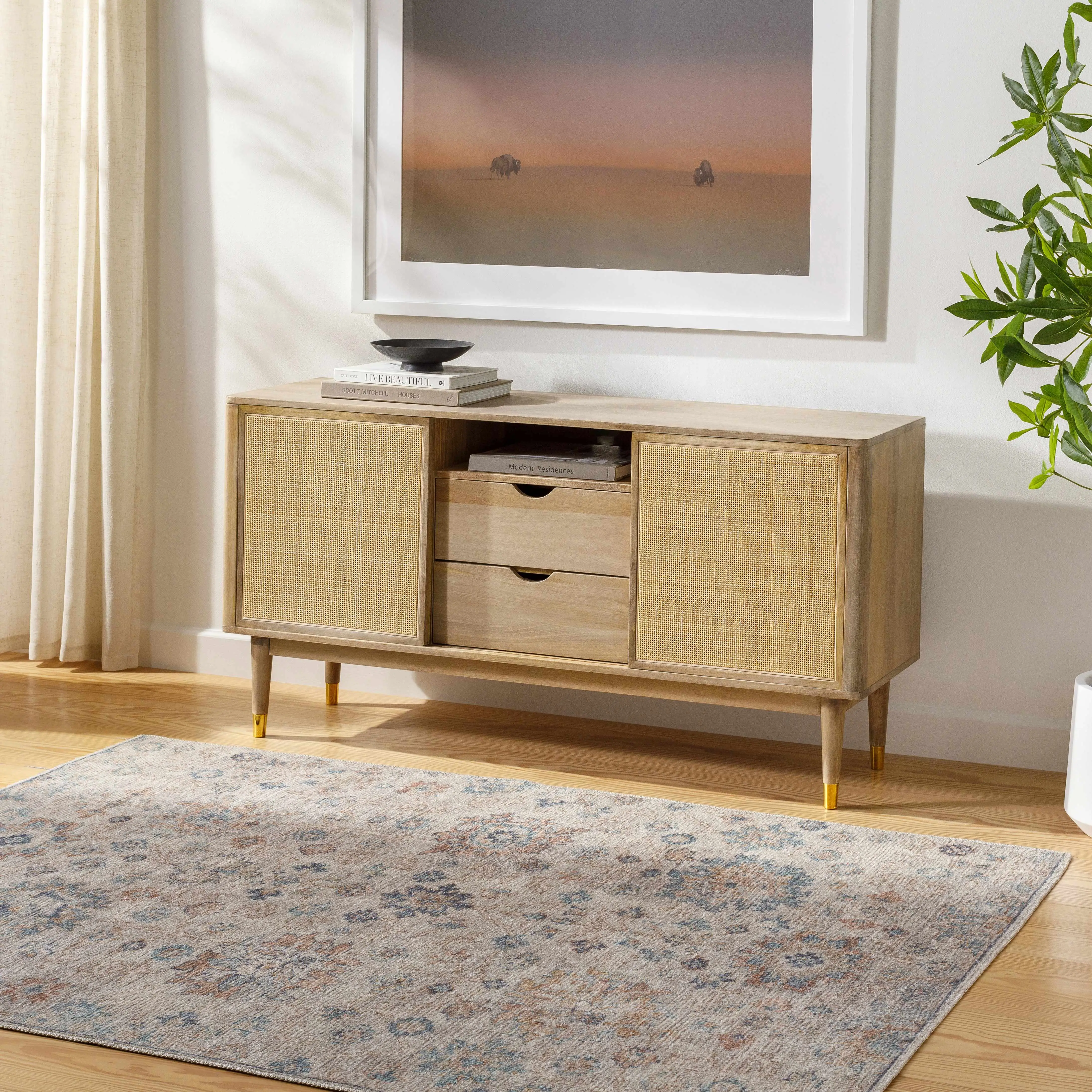 Livabliss x Our PNW Home Olympic Damask Gray Home Decor Rug, Indoor Area Rug, Living Room Mat, Home Decor Rugs