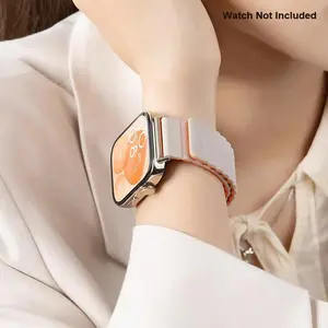 Magnetic Silicone Replacement Watch Band (Band Only), Smart Watch Replacement Watch Band, Wearable Accessories Compatible with Huawei Watch Fit 3