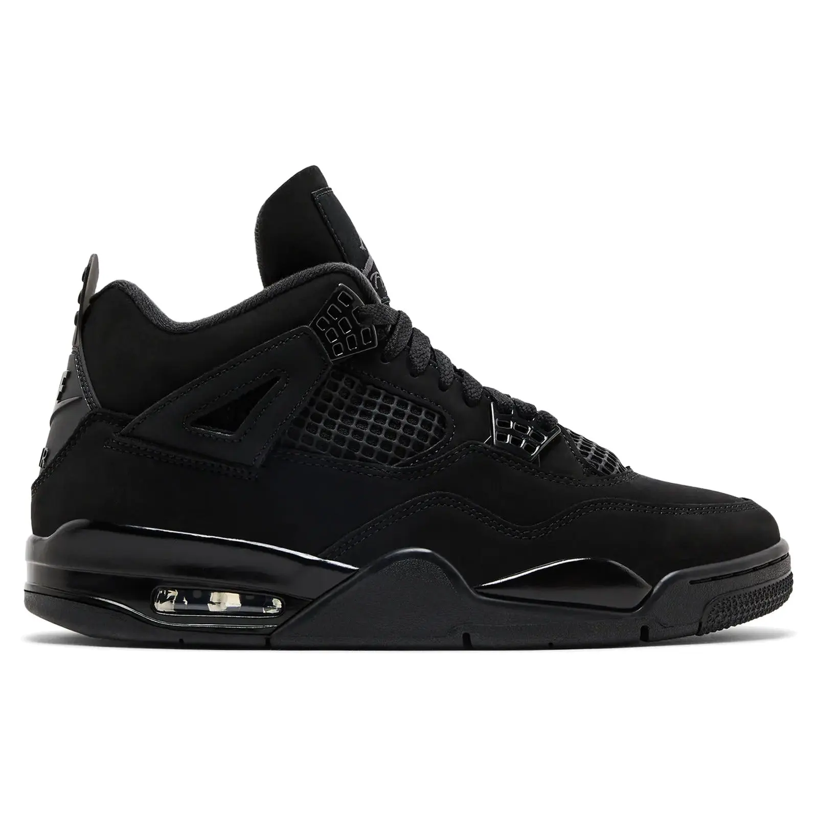 Air Jordan 4 Retro Black Cat Sneaker FV5029-010 Authentic Original Triple Black Fashion Chunky Leather Canvas Basketball Shoe, Sports Shoes, Trainer Shoes