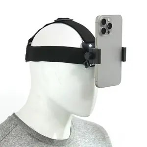 【2026 NEW】Metal Hands-Free POV Head-Mounted Phone Holder, 360° Rotating Headband Mount, Non-Slip First-Person Gear for Content Creators’ Unboxing & Cooking Videos