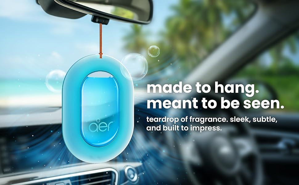 Godrej AerO Cool Aqua Hanging Car Air Freshener, Pack of 4