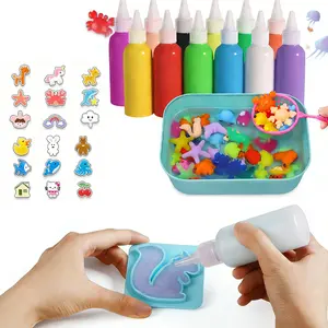 Magic Water Elf Toy Kit for Kids - Aqua Fairy Water Gel Kit - 12 Colors*60ml Squishy Maker Set - 16 Shape Molds - Arts & Crafts Water Elf Creation kit - Children's DIY Home Marine Life 
