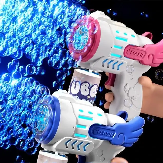 Automatic Bubble Gun Rocket Bubble Blower Outdoor Bubble Maker Toy machine