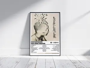 XXXTENTACION Poster Print - Bad Vibes Forever Poster - Music Poster -Album Cover Poster - Wall Decor -Music Gift- Room Decor