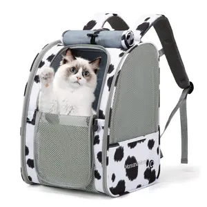 Montana West Cat Carrier Backpack for Small Medium Dog & Puppies with Blackout Curtains for Outdoor Adventures