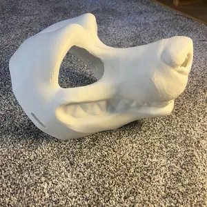 Toothy dog fursuit head base-3d printed