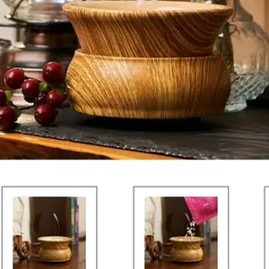 wooden grain simmer pot Candles