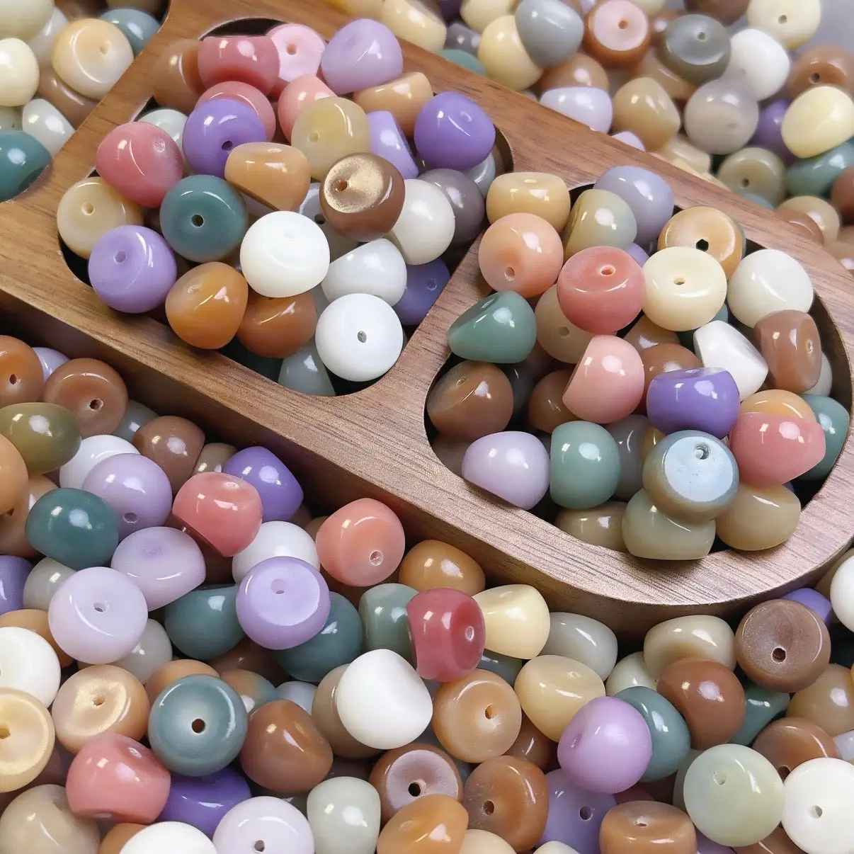 (F06) 12mm multicolored garlic slices*100pcs