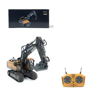 Remote Control Engineering Car, 11 Channel Alloy RC Excavator, Outdoor Sand Snow Boy Toy, Long Lasting 1200mah, Christmas Gift