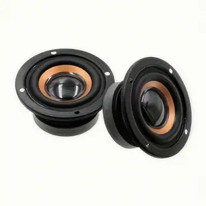 2pcs/1Pair 6.3cm/2.48inch 4 Ohm 5W Speakers Subwoofer 45 Core Round Bass Loudspeaker DIY Mini Portable Speaker