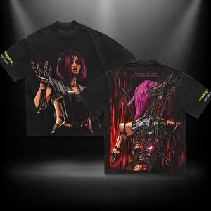 So Mi Songbird Cyberpunk 2077 Phantom Liberty Graphic Top Cotton Gift T-Shirt For Game Lover, Gift T-Shirt For Game Lover