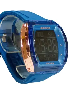 Digital Barrel Sports Watch with Silicone Strap for Men and Women Unisex