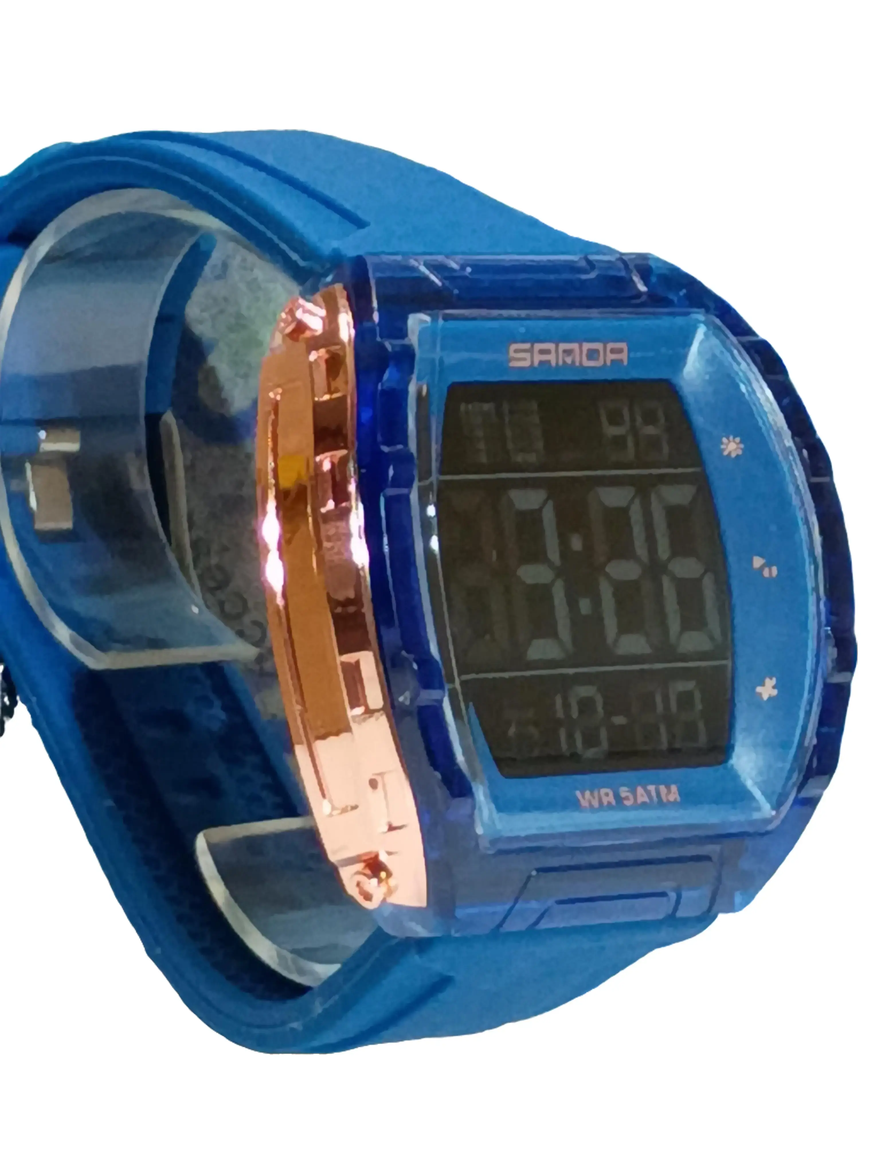 Digital Barrel Sports Watch with Silicone Strap for Men and Women Unisex