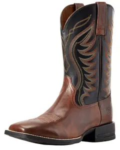 Ariat Men's Amos Hand Stained Performance Western Boot Square Toe - 10029689
