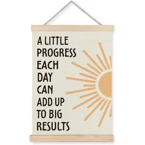 Positive Affirmations Wall Decor Inspirational Add Up to Big Results Office Wall Art Motivational Quotes Wall Art for Office Classroom Home 12x16