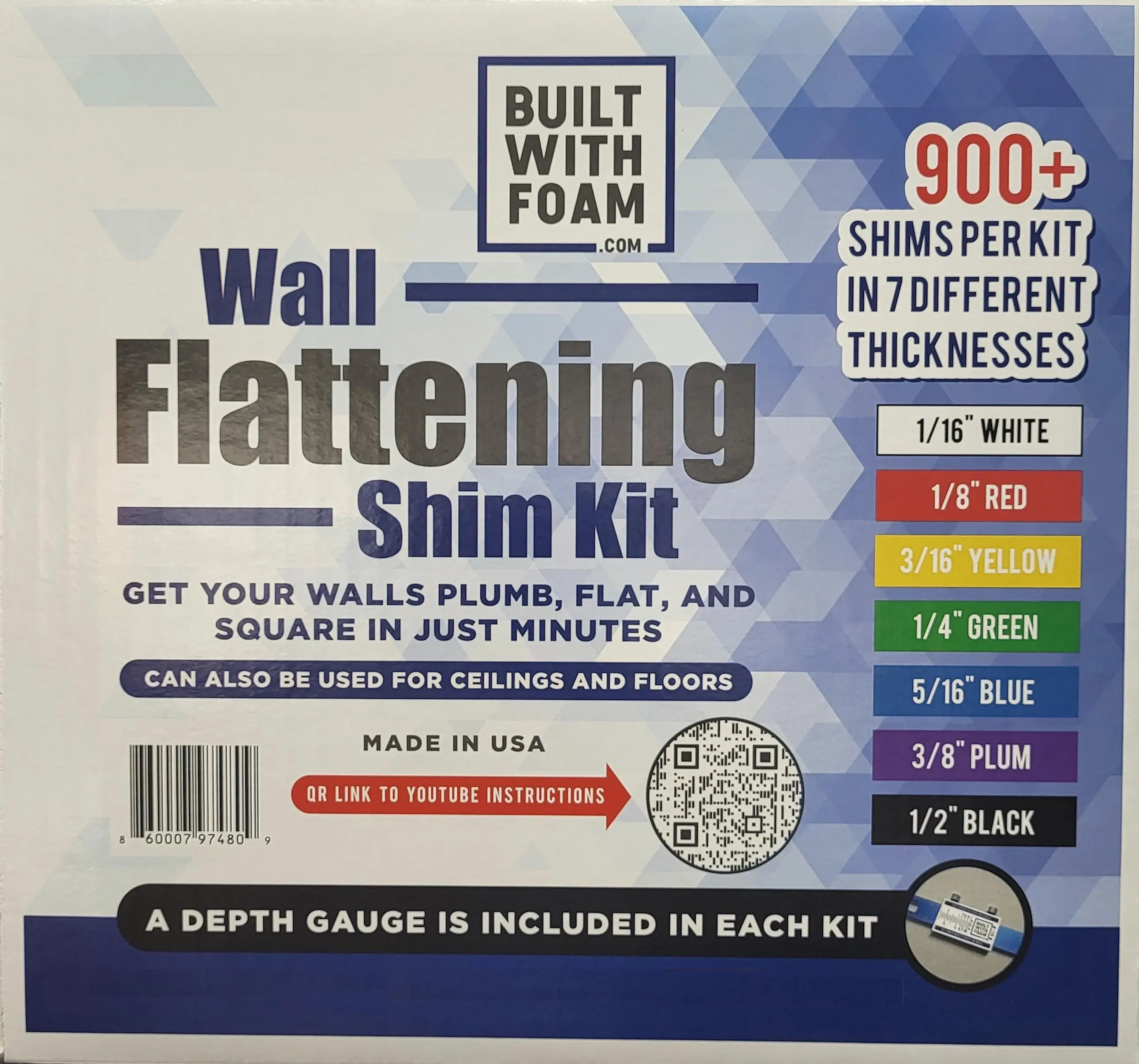 Wall Flattening Shim Kit for Professional & DIY use Wall Flattening Shim Kit for Professional & DIY use
