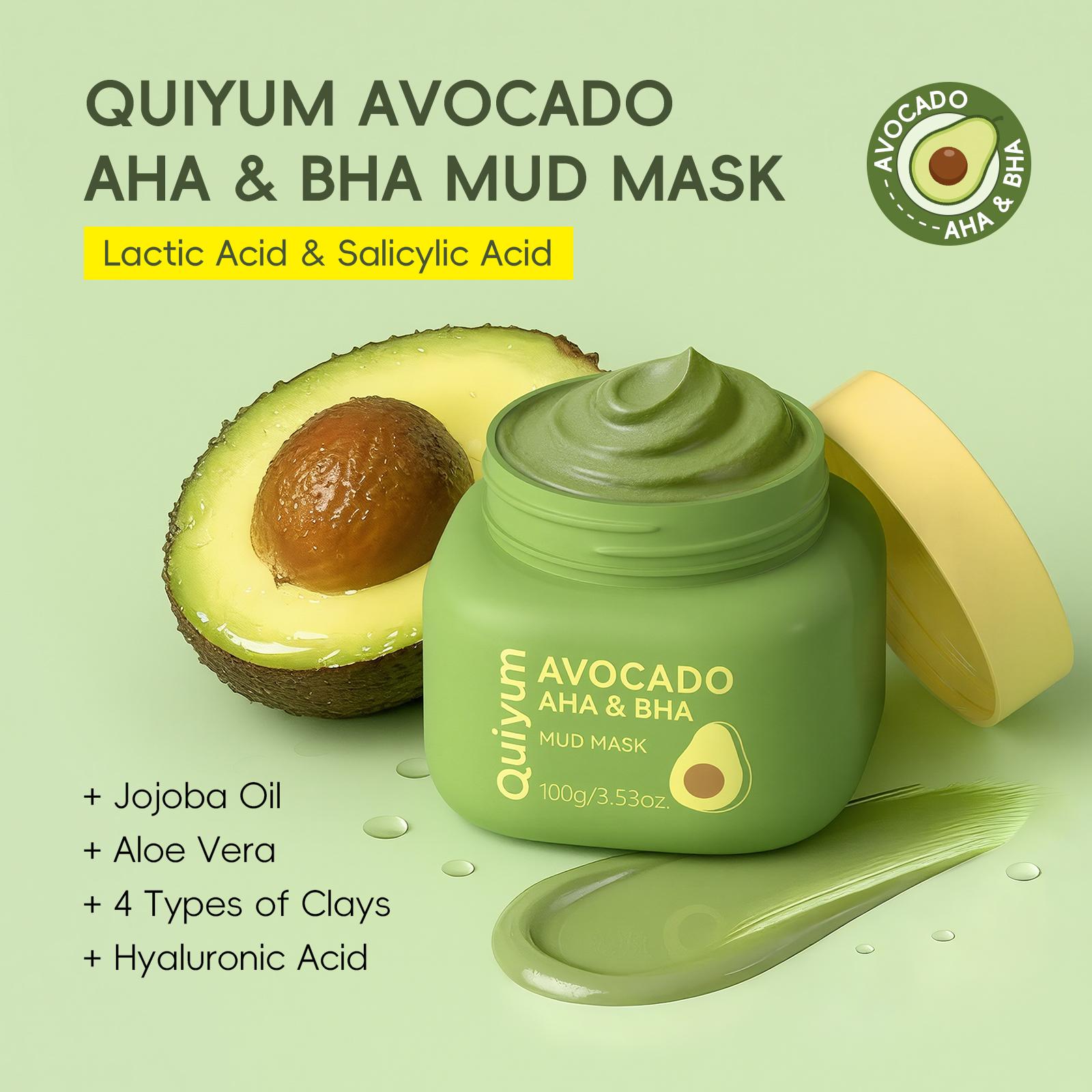 5-Piece Fruit Skincare Set for Women, Facial Skin Care Kit with Avocado Mud Mask, Vitamin C Face Cream, Peptide Serum, Niacinamide Eye Cream & Lip Balm, Hydrating & Brightening Beauty Gift Sets for Teens, Girls, Birthday,